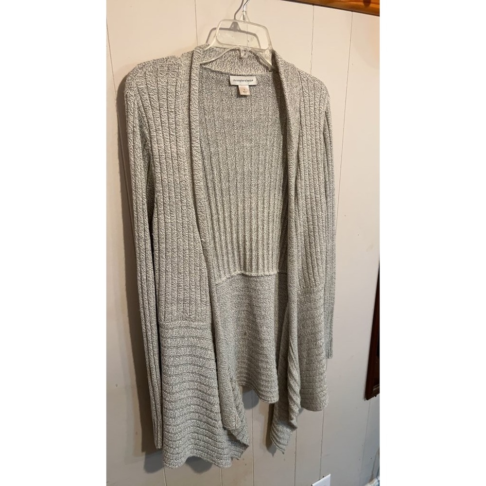 Christopher & Banks Women's Ribbed Knit Cardigan Sweater - Size L